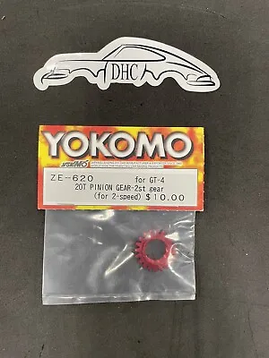 Yokomo Vintage RC Car Part # ZE-620 Pinion Gear 20T 2nd For GT-4 • $9.99