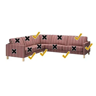 *Ikea Karlstad Corner Sofa 2+3/3+2 Cover - Kulladal Multicolour - PIECES ONLY • £90