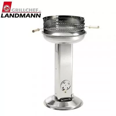 Landmann Stainless Steel Column Grill Kettle Charcoal Garden Barbecue • £43.16