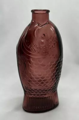 Vintage Wheaton Doctor Fisch's Bitters Fish Shaped Bottle Amethyst Millville NJ • $11.04