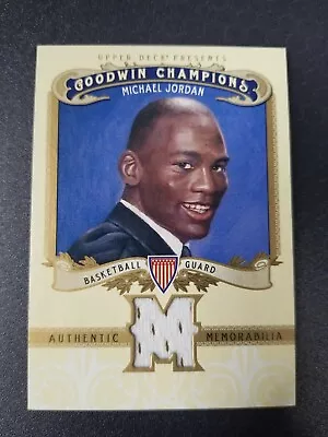 Michael Jordan 2012 UD GOODWIN CHAMPIONS AUTHENTIC MEMORABILIA RELIC #M-MJ1  • $150