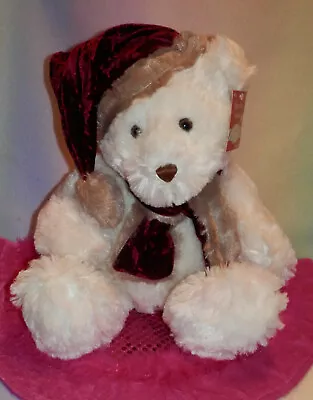 Dan Dee Cream Bear ** Scarf And Hat * So Huggable ** So Cute **17 Inches ** New • $17.08