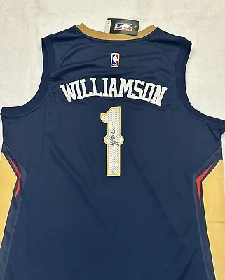 Zion Williamson Signed New Orleans Pelicans NBA Basketball Jersey With COA • $199.99