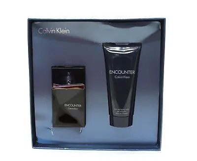 Calvin Klein Encounter 50 Ml EDT Spray & 100 Ml Hair & Body Wash Gift Set *NEW • £30.50