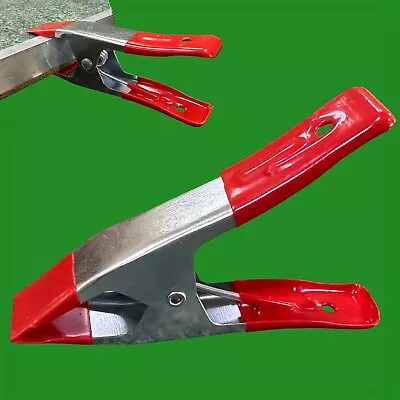 2x 6  150mm Large Metal Spring Grip Clamps Woodworking Clips Tool Market Stall • £6.99