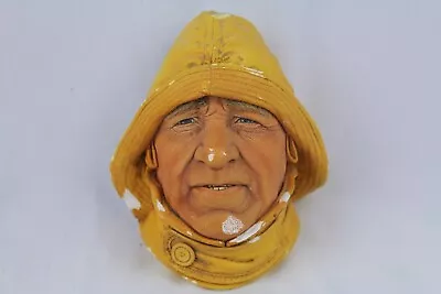 Vintage Bossons Chalkware Life-Boatman  Fisherman Head Made In England • $18