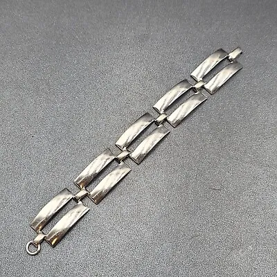 Vintage Danecraft Sterling Silver Link Chain Bracelet 30g • $55