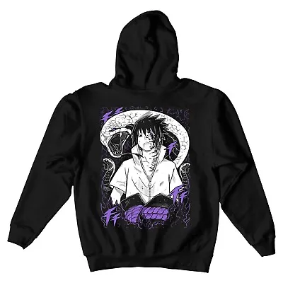 Sasuke Uchiha Hoodie Naruto Jiraya Hinata Itachi Horror  Back Hoodie All Size • $39