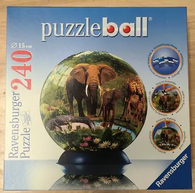 Ravensburger Puzzle Ball 240 Piece Jigsaw Puzzle Wildlife 6  Complete • $19.95