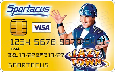 Sportacus - LazyTown Novelty Plastic Credit Card • £5.45