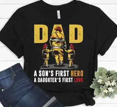 Gift For Firefighter Volunteer Dad Mom Funny Christmas T-shirt • $24.99