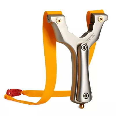 Pro Stainless Steel Slingshot Catapult Powerful Sling Shot For Outdoor Hunting • $27.30