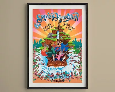 Splash Mountain Disneyland Vintage Attraction Poster Print. Song Of The South • $12