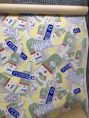 £100 • Buy AMAZING 1 Roll Of Pernod Vintage Wallpaper 50s 60s Made In Paris 56cm Wide