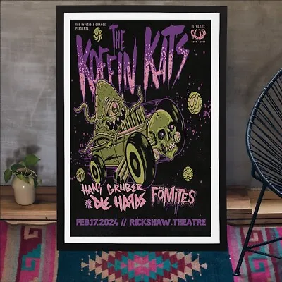 Koffin Kats Rickshaw Theatre 17 Feb 2024 Vancouver Poster Unframed Home Decor • $19.99