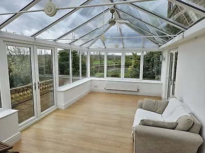 7.4m X 3.6m Large Double Hipped Edwardian Conservatory Fully Glazed • £1000