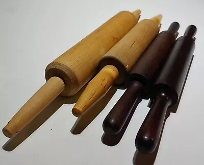 Rolling Pins 14 -18  Blonde/Teak Style Wood 4pc • $56.87