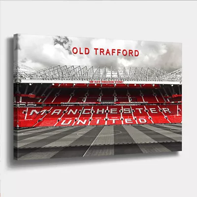Old Trafford Stadium On Canvas/ Man Utd Canvas Picture Print • £34.22