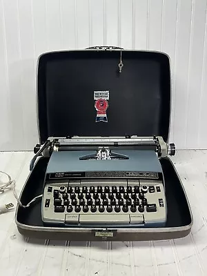 Smith-Corona Electra 120 Vintage Typewriter W/ Case Works  Blue • $49.50