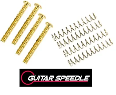 2 4 Pickup Mounting Screws Springs Guitar 2mm 3mm Humbucker Chrome Black Gold • $4.98