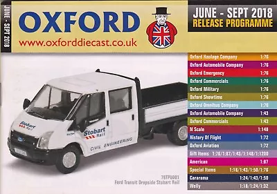 £1.99 • Buy Oxford Diecast June - Sept 2018 Catalogue