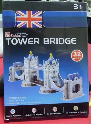 3D CubicFun Cod Jigsaw Puzzle S3010h TOWER BRIDGE LONDON S Series  • £5.15