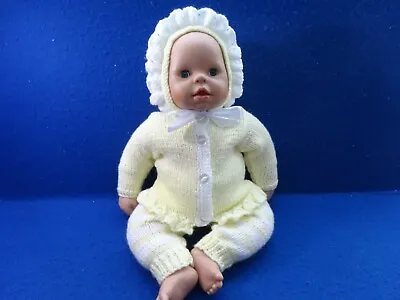 Hand Knitted Dolls Clothes Annabell Chou Chou Or Similar Size  17 - 18  Doll ( L • £5.99