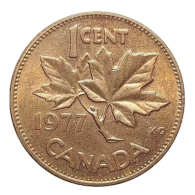 Canada 1 Cent 1977 Bronze Coin Elizabeth II O121 • £2.99