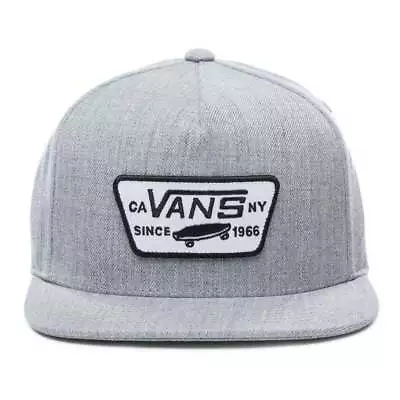 Vans Full Patch Snapback Cap Heather Grey • £26.99