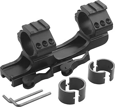 One Piece Offset Cantilever Scope Mount 1 Inch/30mm Dual Ring For Picatinny Rail • $16.99