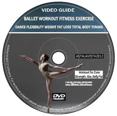 £4.99 • Buy Ballet Workout Fitness Exercise Total Body Toning Weight Fat Loss DVD Video Plus