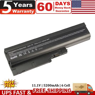 ✅Laptop Battery For IBM Lenovo Thinkpad T60 T61 R60 R61 R500 T500 R61e R61i T60p • $16.99