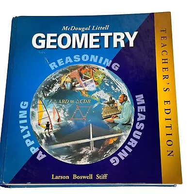 McDougal Littell Geometry (2004 Hardcover Teacher's Edition) Textbook • $30