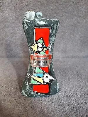 Vintage Empty Cherry Drioli Miniature Abstract Style Stone Effect Bottle • £8