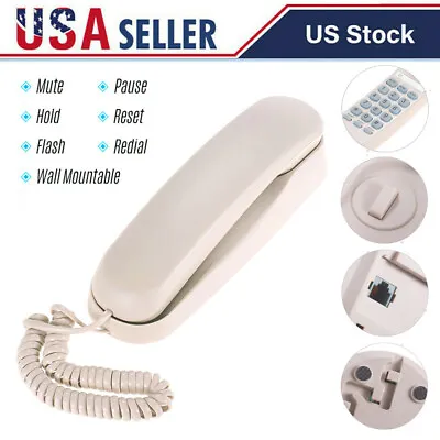 Bisofice Desktop Corded Landline Phone Corded Telephone Fr Home Office Desk W3I3 • $13.79