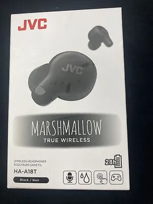 NEW JVC - Marshmallow True Wireless Headphones Black HA-A18T • $22.37
