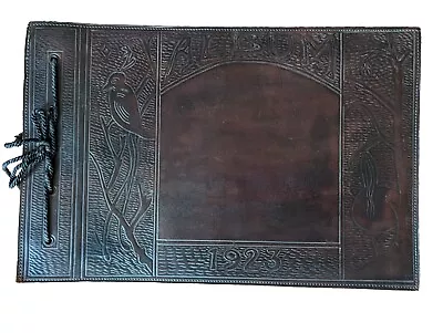 Vintage Leather Photo Album 1923 *Great Condition*8x12* • $19.95