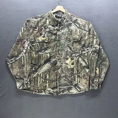 Mossy Oak Shirt Mens 2XL Camo Long Sleeve Button Down Break Up Infinity Hunting  • $24.95