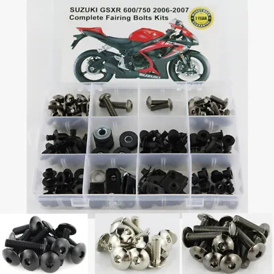 For Suzuki 2006-2007 GSXR600 GSXR750 Complete Fairing Bolts Kit Nuts Screws Kit  • $26.38