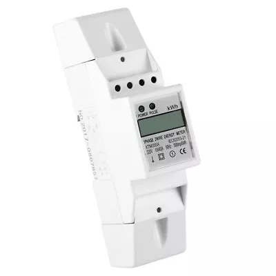 High Quality Energy Meter DIN-Rail 220V Kwh Energy Meter Light Weight 10-40A • $44.55