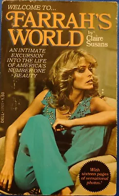 Claire Susans FARRAH'S WORLD Vintage 1977 1st PB Farrah Fawcett Biography • £20