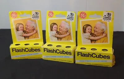 Lot Of 3 Box. Vintage GE Flash Cubes 9 Pack General Electrico Open Box. • $14.99