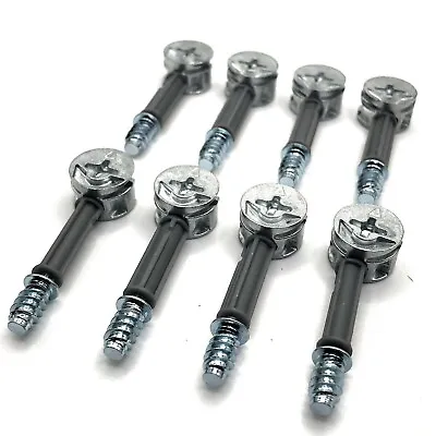 Replacement 15mm Cam Locks And 40mm Dowel Pins For Furniture- Set Of 10 • £4.99