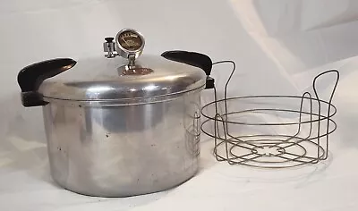 Vintage PRESTO No. 7AV 16 Qt PRESSURE COOKER-CANNER W/ Regulator & Rack      L32 • $89.99