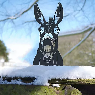 Funny Metal Animals Art Farm Garden Decor Garden Fence Decoration Outdoor Yard • $16.89