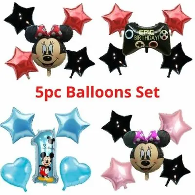 Disney Mickey/Minnie Mouse Giant Foil Balloons Kids Birthday Red Yellow Black UK • £1.99