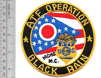 Operation Black Rain Undercover Mongols Bikers Gang ATF Ohio Patch Vel Hooks • $12.99