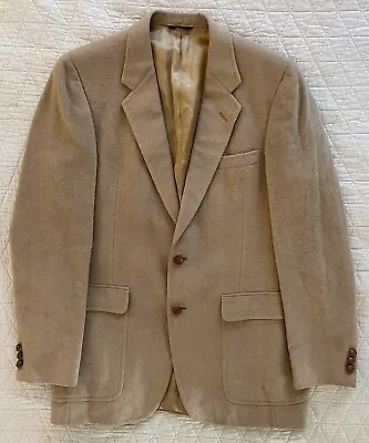 HART SCHAFFNER & MARX Racquet Club Vintage Camel Hair Sport Jacket  Size 40 L • $150