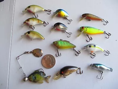 Lot Of 12 Full Body Fly Fishing Lures. 2 Grams Each. • $19.95