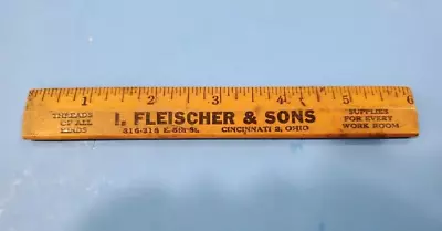 Vintage I Fleischer & Sons 6  Wooden Ruler • $4.99